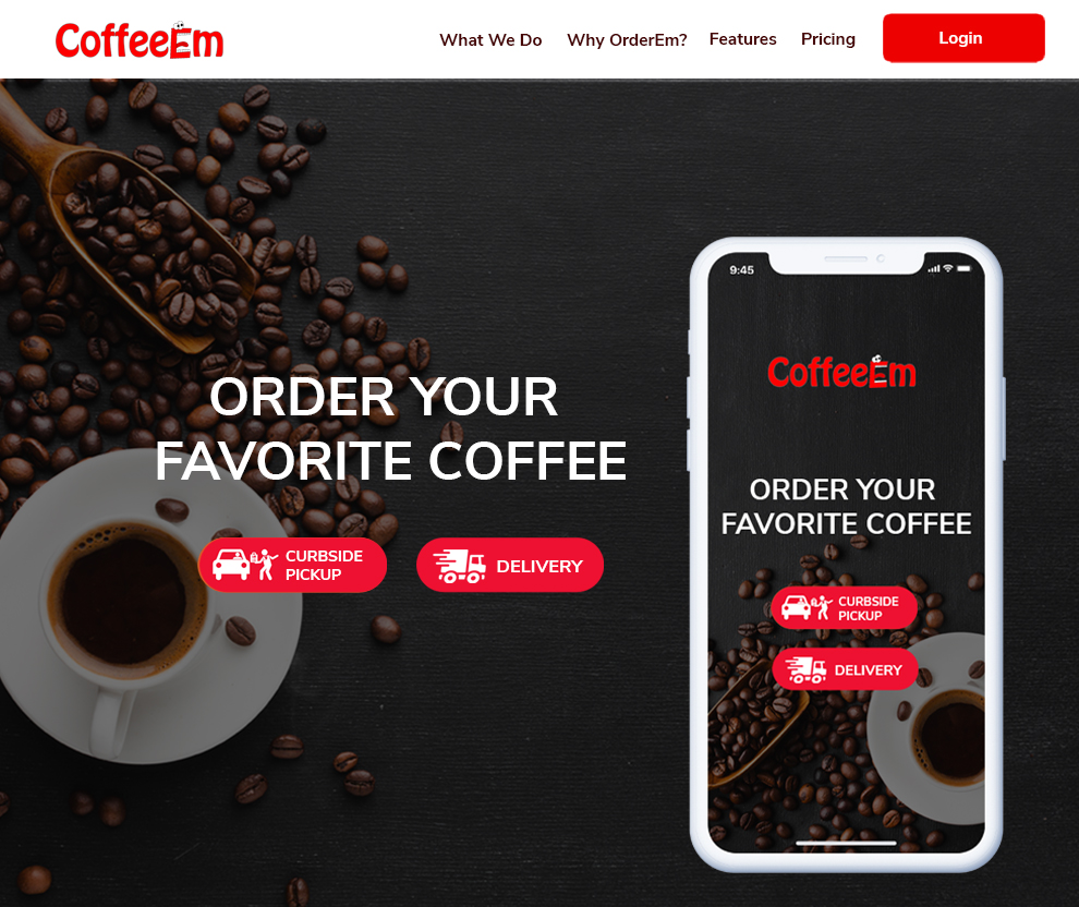 Set up your online coffee ordering