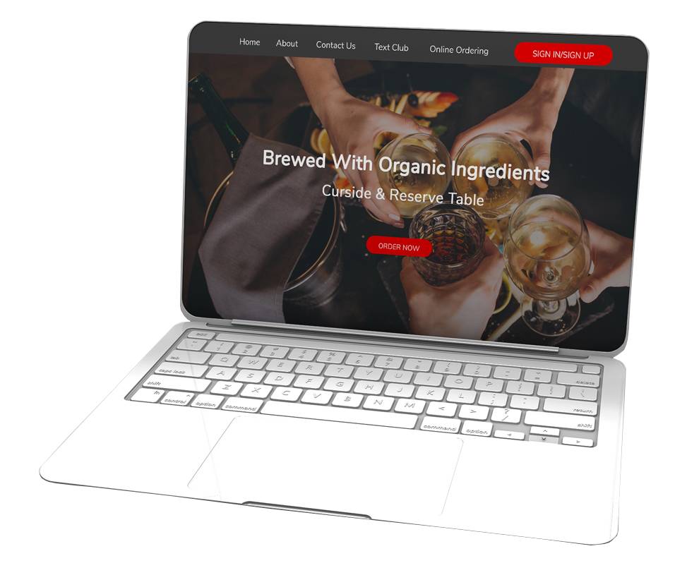 Create a custom website for your bar