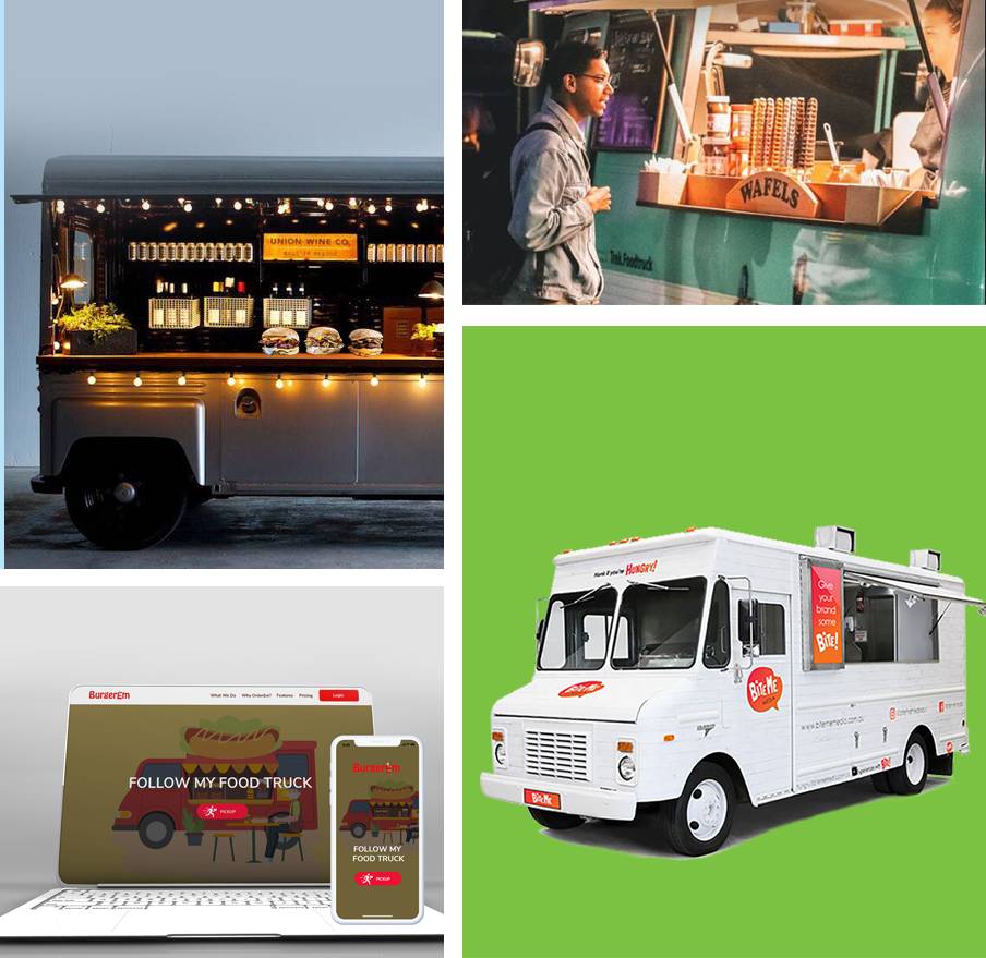 Online ordering for food trucks