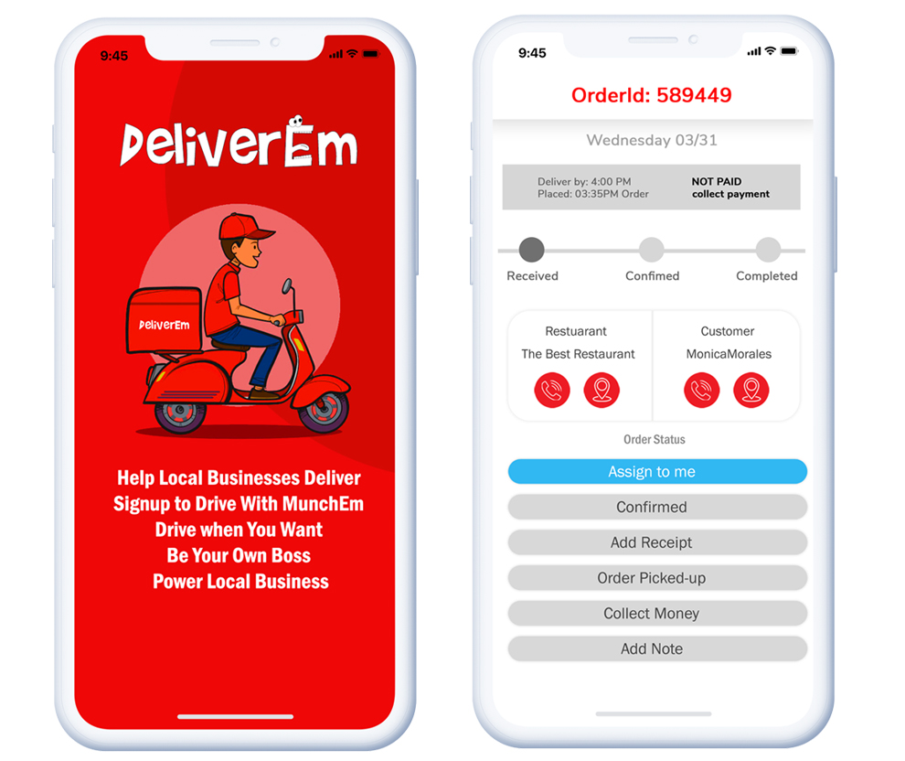 Get deliverEm app for drivers