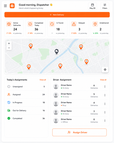 Manage delivery