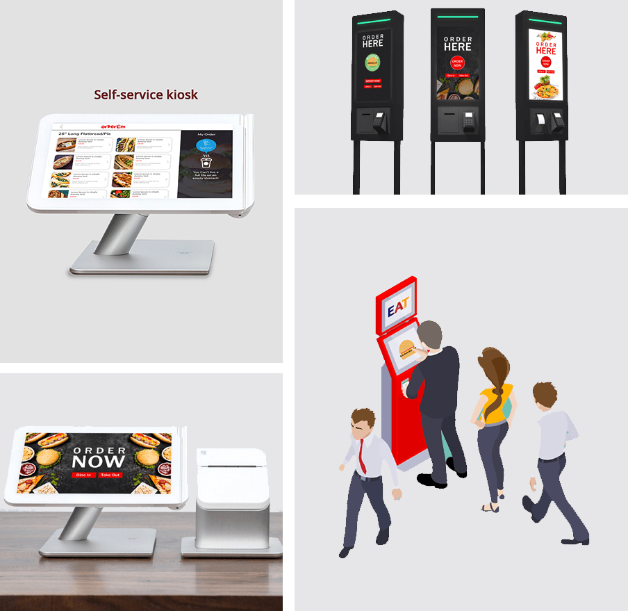 Self service kiosk | Commission-Free Online Ordering | OrderEm