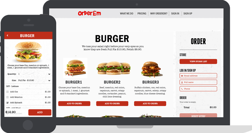 Get custom restaurant website now